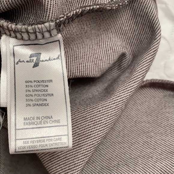 7 for all Mankind gray stretch button down shirt - Picture 7 of 8